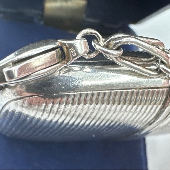 Vintage Marshall Sterling Silver Pocket Travel Watch Sliding Case #361 - Picture 9 of 13